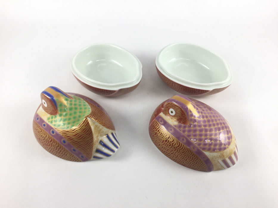 蓋物/小物入れ】おしどり蓋物 幸楽窯 有田焼 — 佐賀有田 ギャラリーつじ信