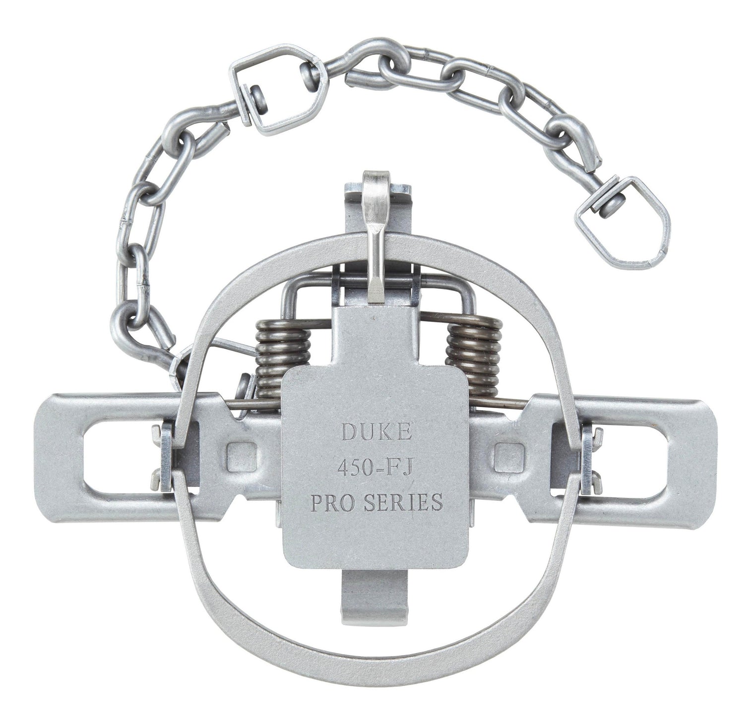 Duke #2 Dogless Trap - 4 Coil Offset Jaw – TrapShed Supply Co.