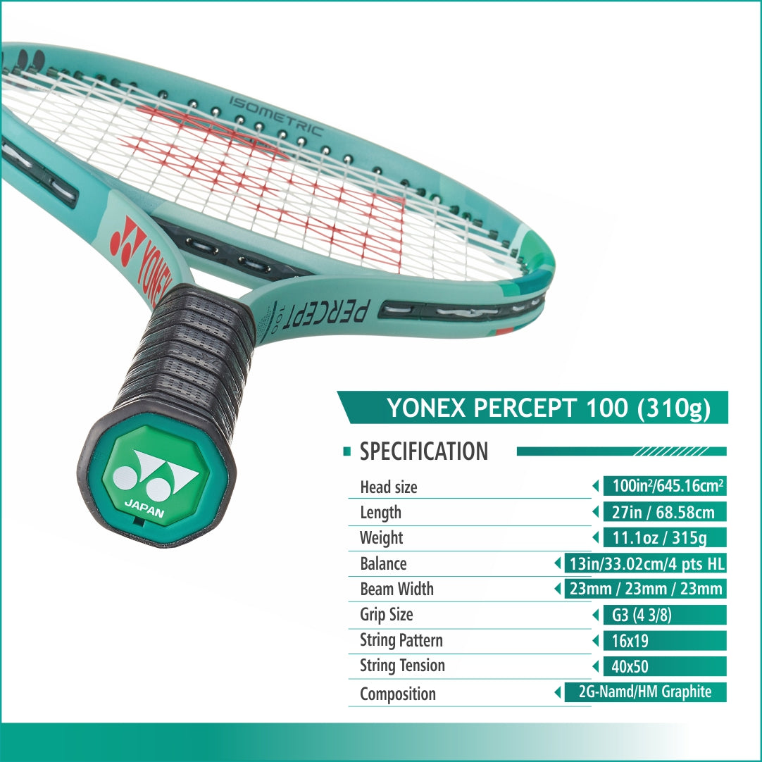 Yonex Percept 100 Tennis Racket Grip 3 - TriplePointSports