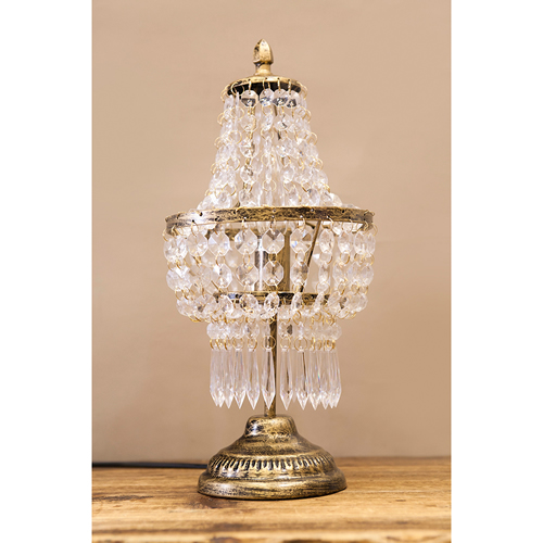 LED対応 1灯シャンデリア アンティーク調 卓上照明 スタンドランプ