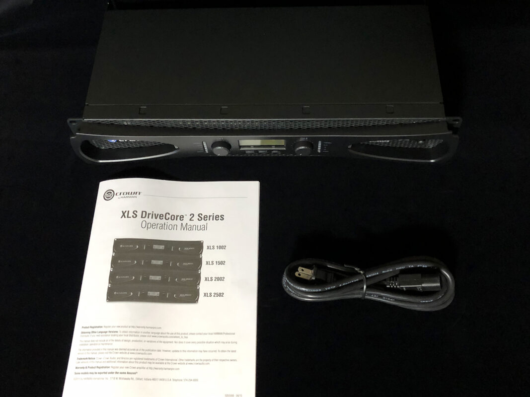 映画音響用パワーアンプにCROWN XLS1002を導入してみた（アンボックス