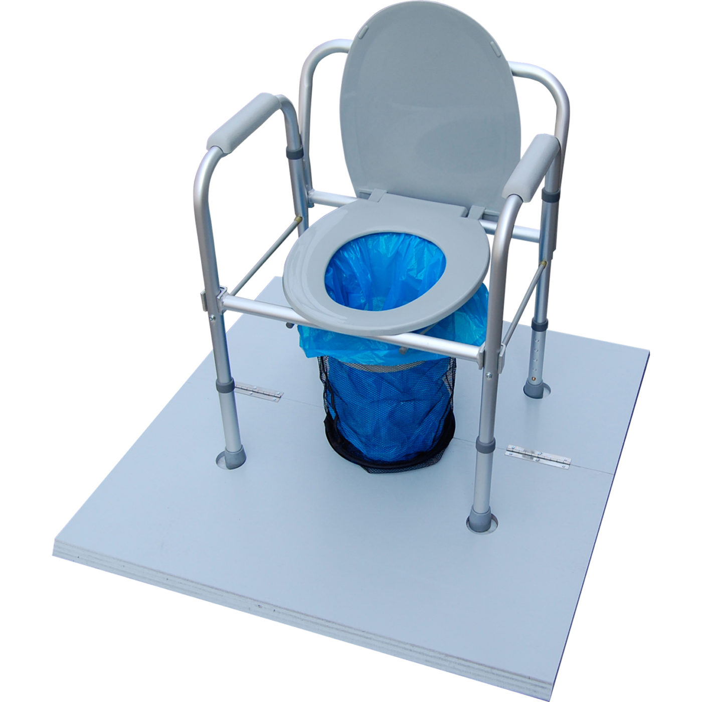 マンホールトイレセット（ユニトイレ・安心、ユニテントワイド1.2×1.2m