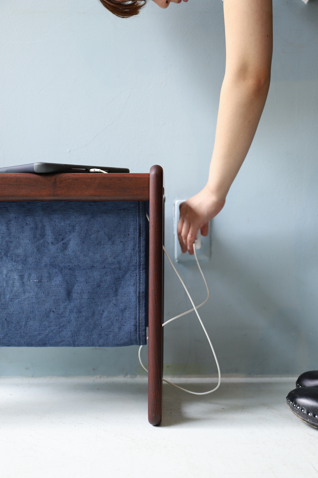 デンマーク ヴィンテージ マガジンラック ローズウッド 北欧雑貨