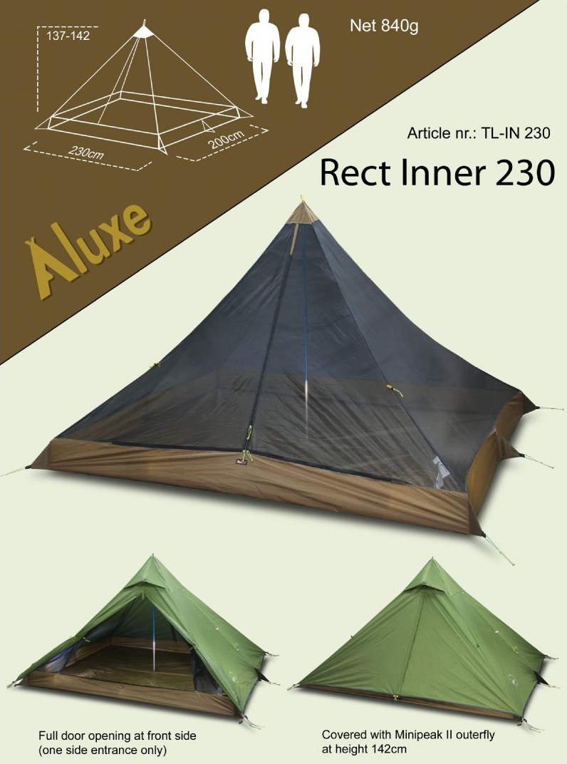 モノポールテント 用 メッシュ インナー シェルター