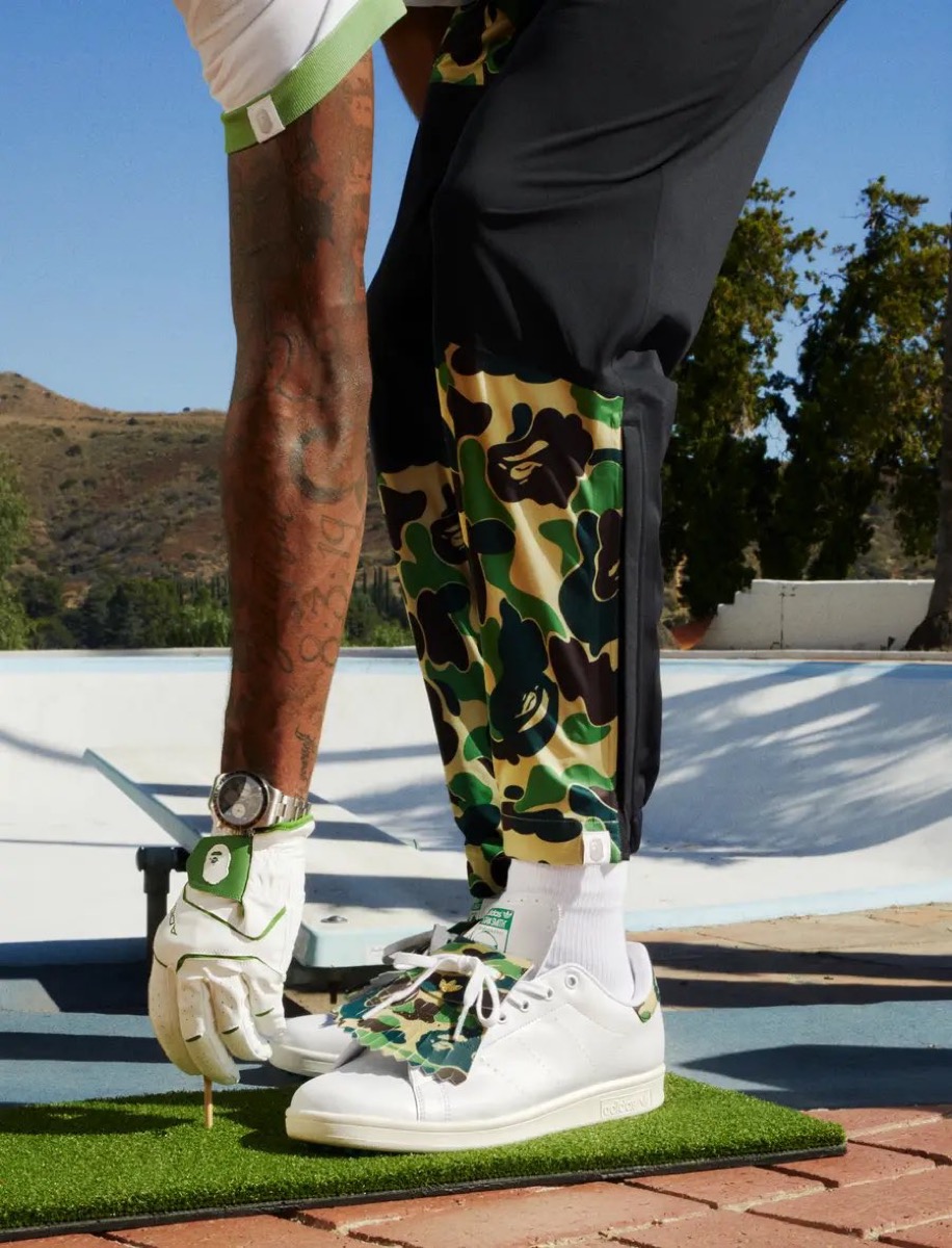 ADIDAS GOLF × BAPE® STAN SMITH G & コラボアパレルが国内10月21日に