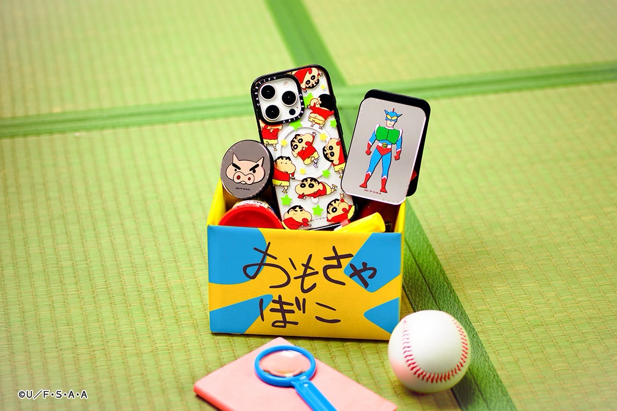CASETiFY x クレヨンしんちゃん 初コラボテックアクセが国内8月20日