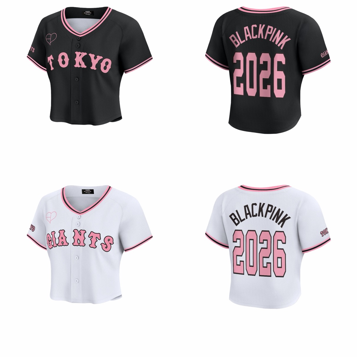 BLACKPINK x 読売ジャイアンツ＆FC東京 コラボグッズが国内1月8日より
