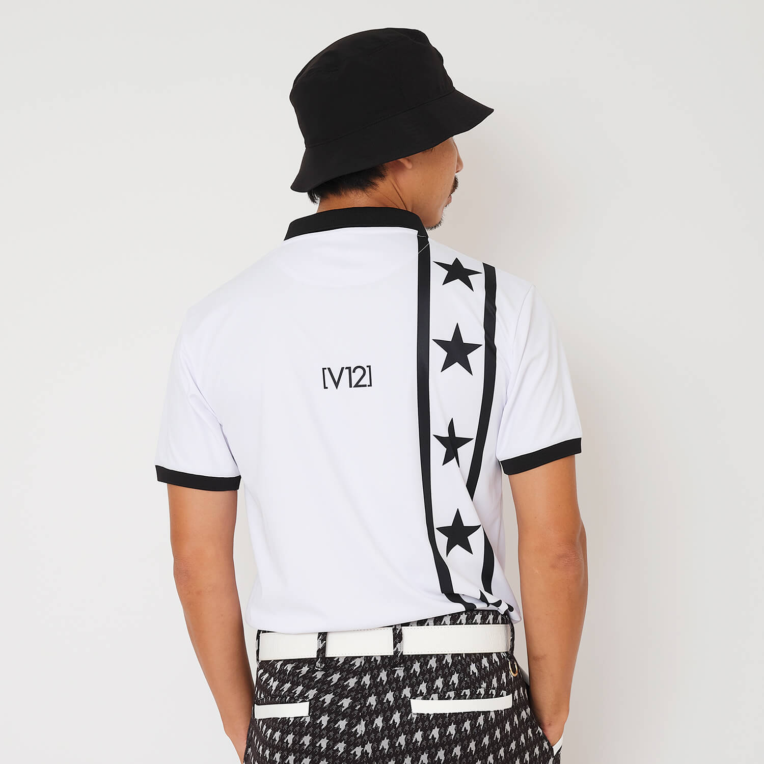 V12] ゴルフ メンズ ポロシャツ 吸水速乾 VERTICAL STAR POLO | 【公式
