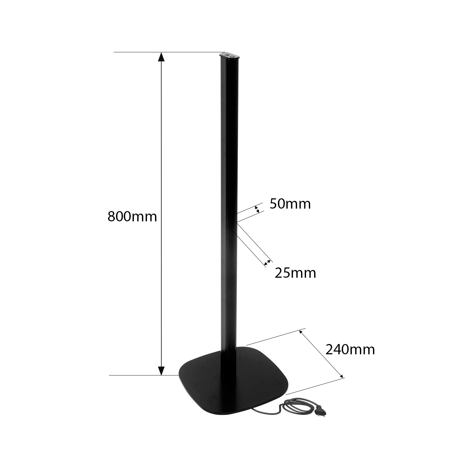 Vebos speaker stand Sony HT-A9 black set | The speaker stand for
