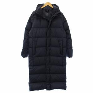 ベンチコート ダウンコート ロング ジップアップ フード スリーライン