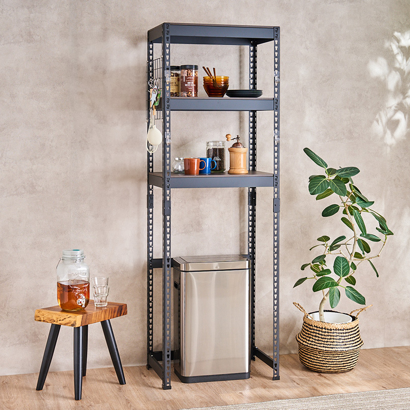 METAL＆WOOD RACK メタルウッドラック キッチンラック ランドリー