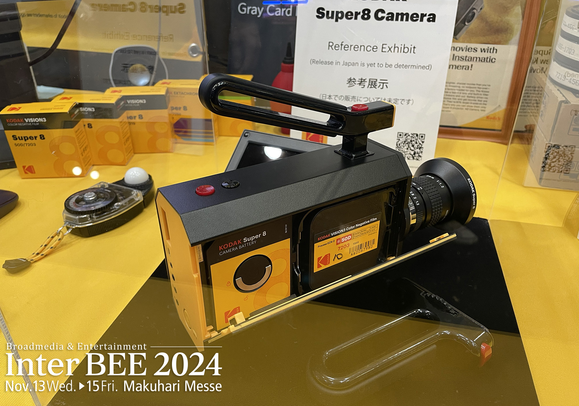 Inter BEE 2024】KODAKは新製品のSuper8カメラを参考展示、HIGHLANDは