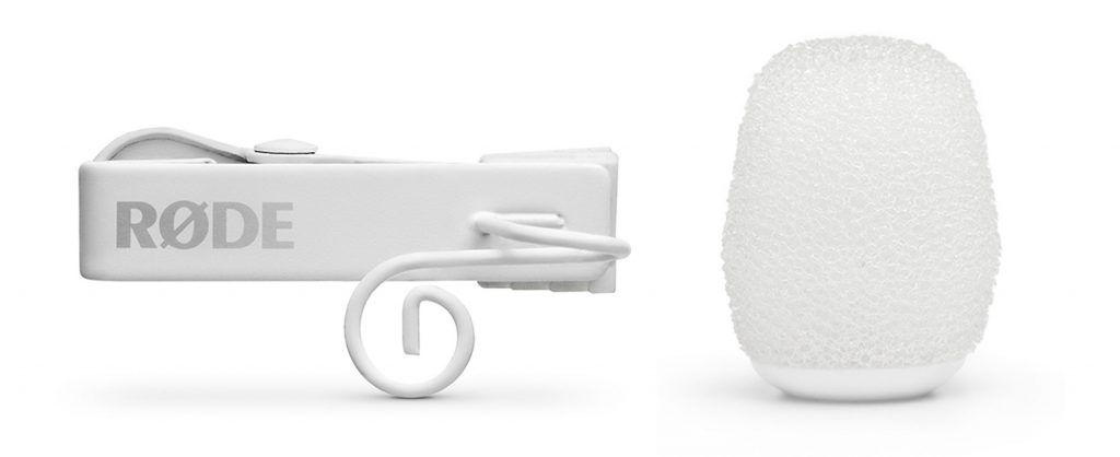 銀一、RODEマイクロフォンズWireless GO とLavalier GO のホワイト