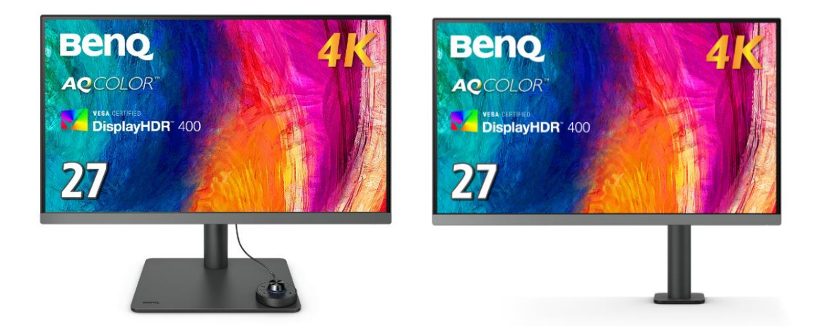 ベンキュー、4K UHD解像度のクリエイター向け27インチモニター