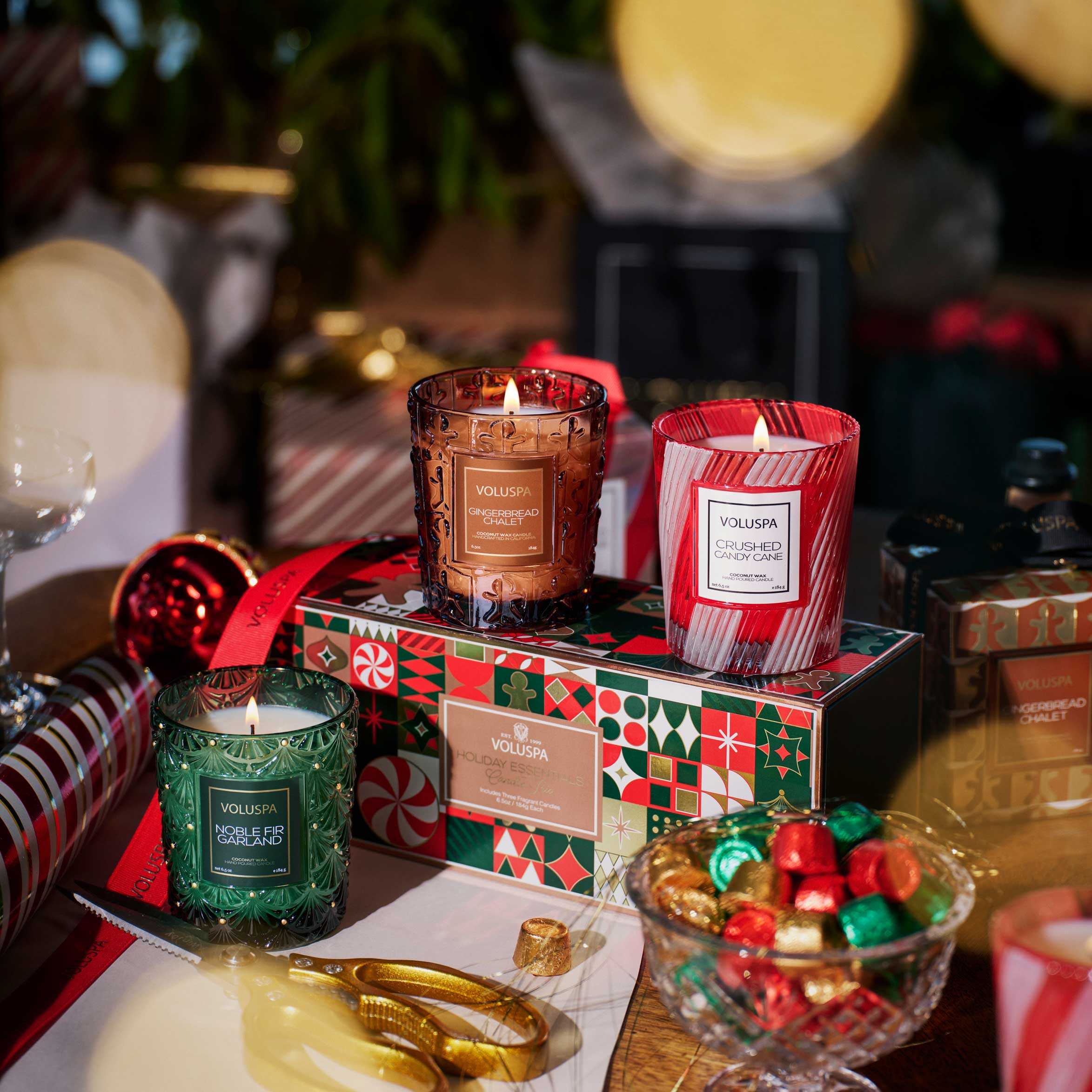 Holiday Essentials Candle Trio | Assorted Gift Set | VOLUSPA