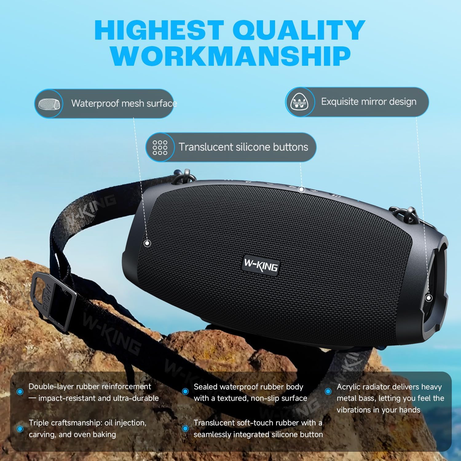 X10 - Sounnd EQ Adjustment | 120W Output | Portable Outdoor