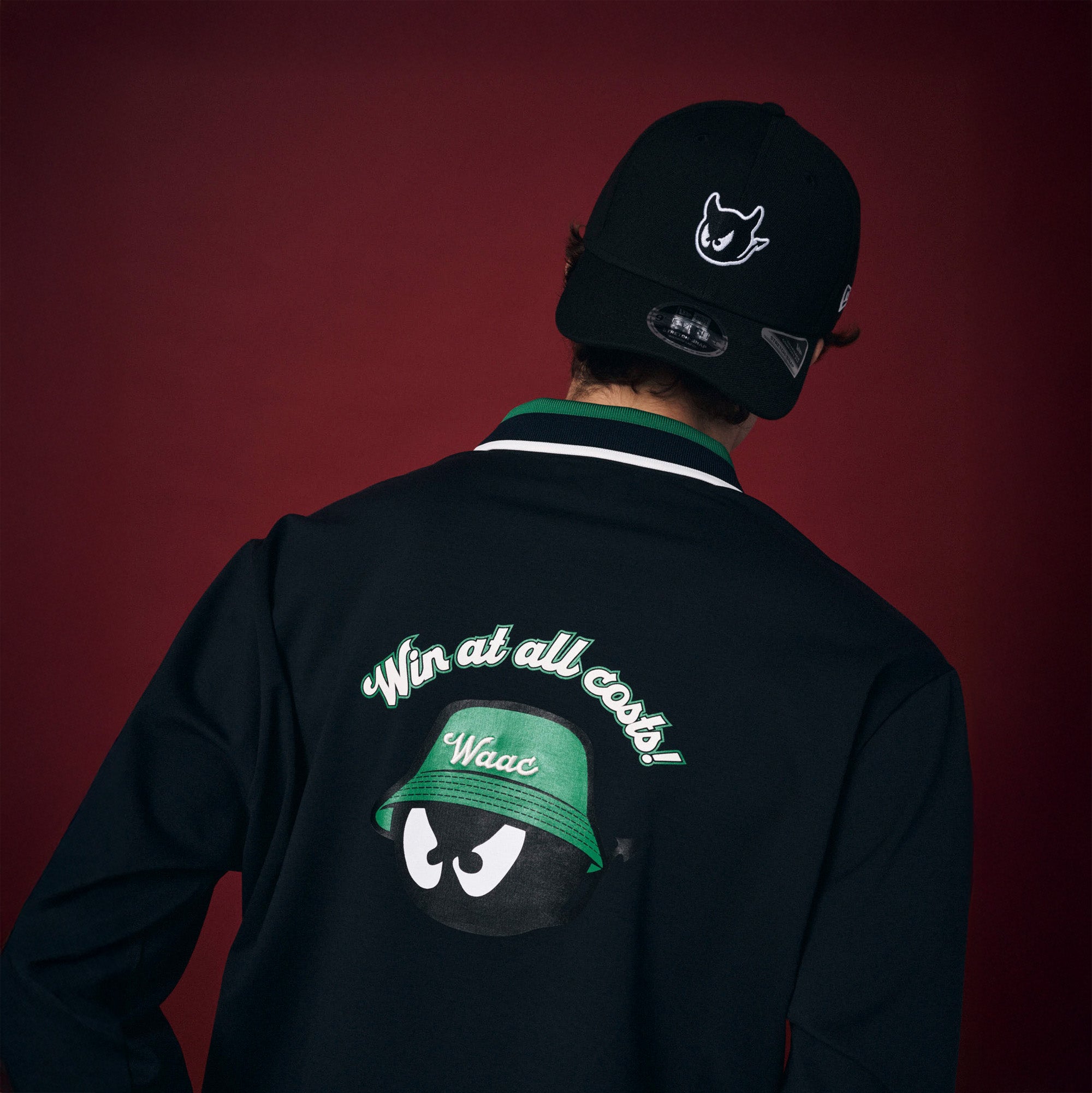 MEN BUCKET WAACKY ライトストレッチポンチポロシャツ ホワイト