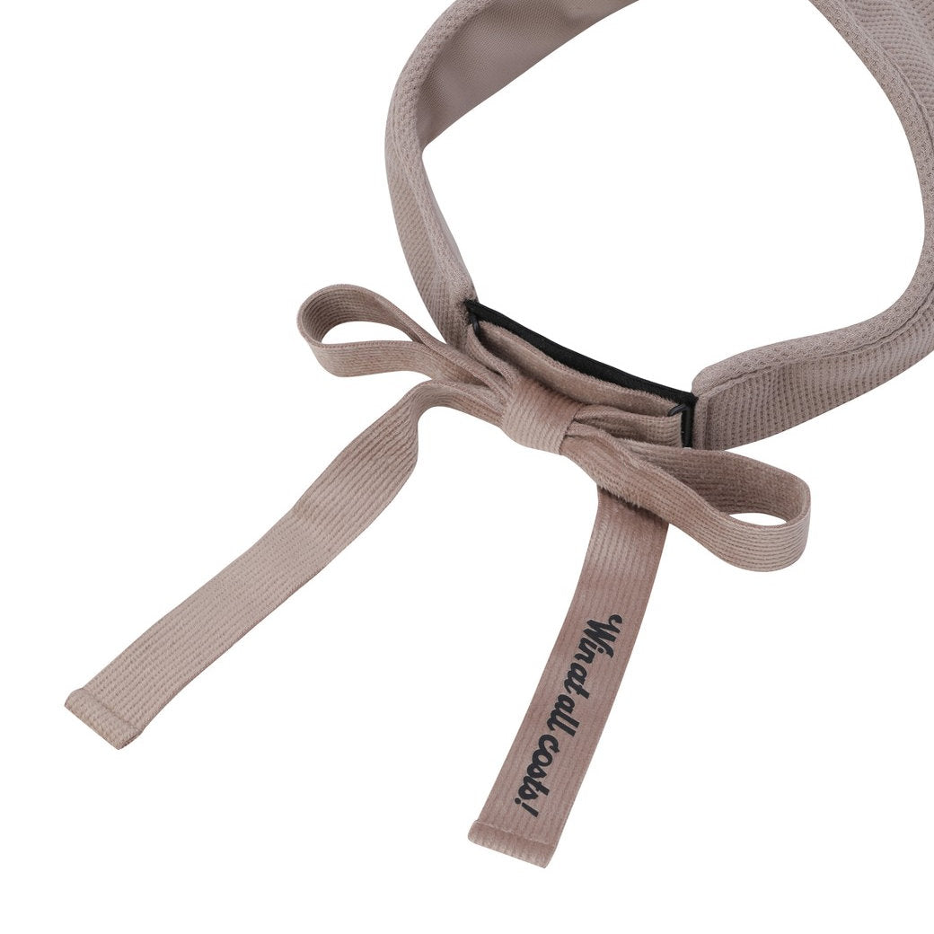 WOMEN ESSENTIALリボンバイザー ベージュ