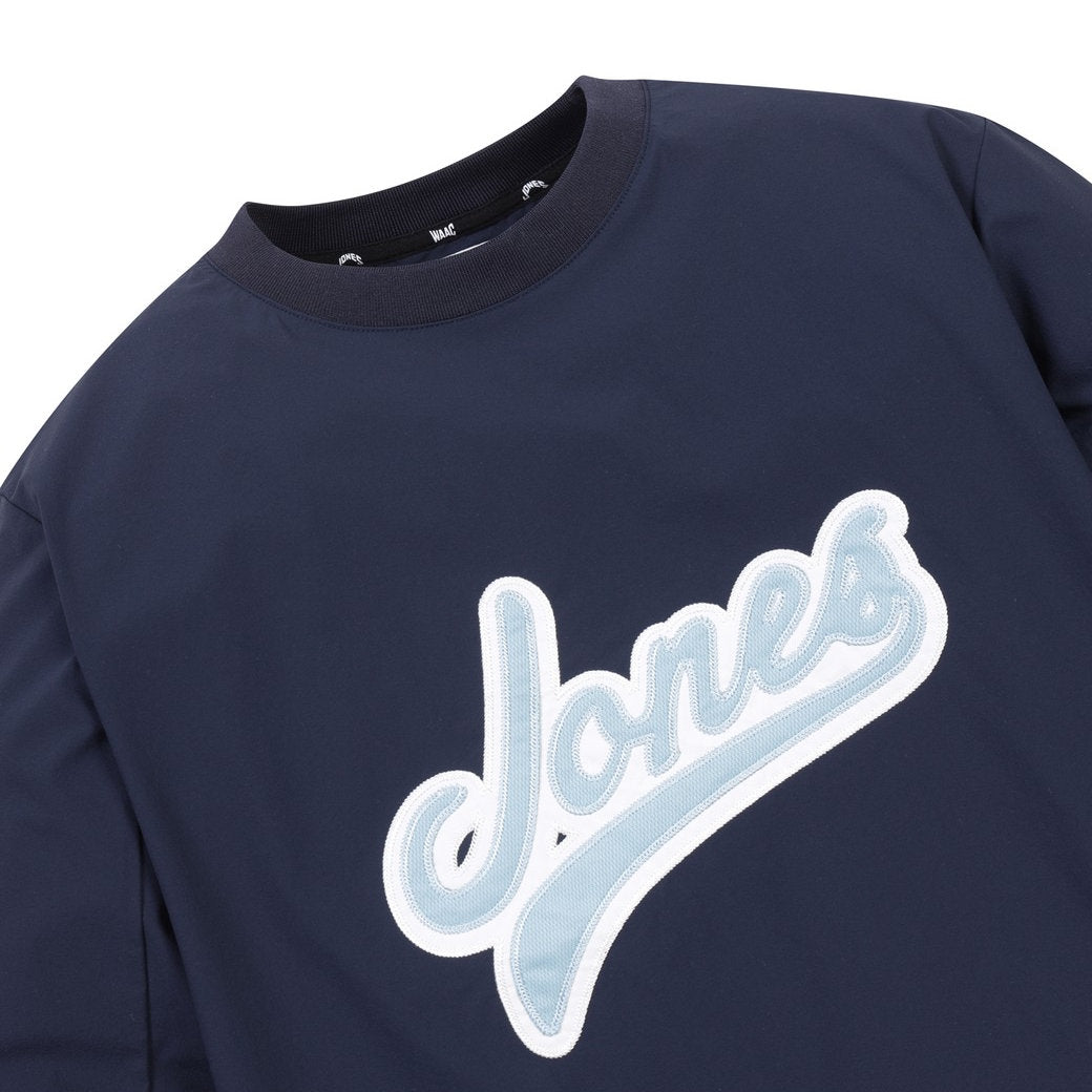 WAAC X JONES】WOMEN カーブロゴプルオーバー ネイビー
