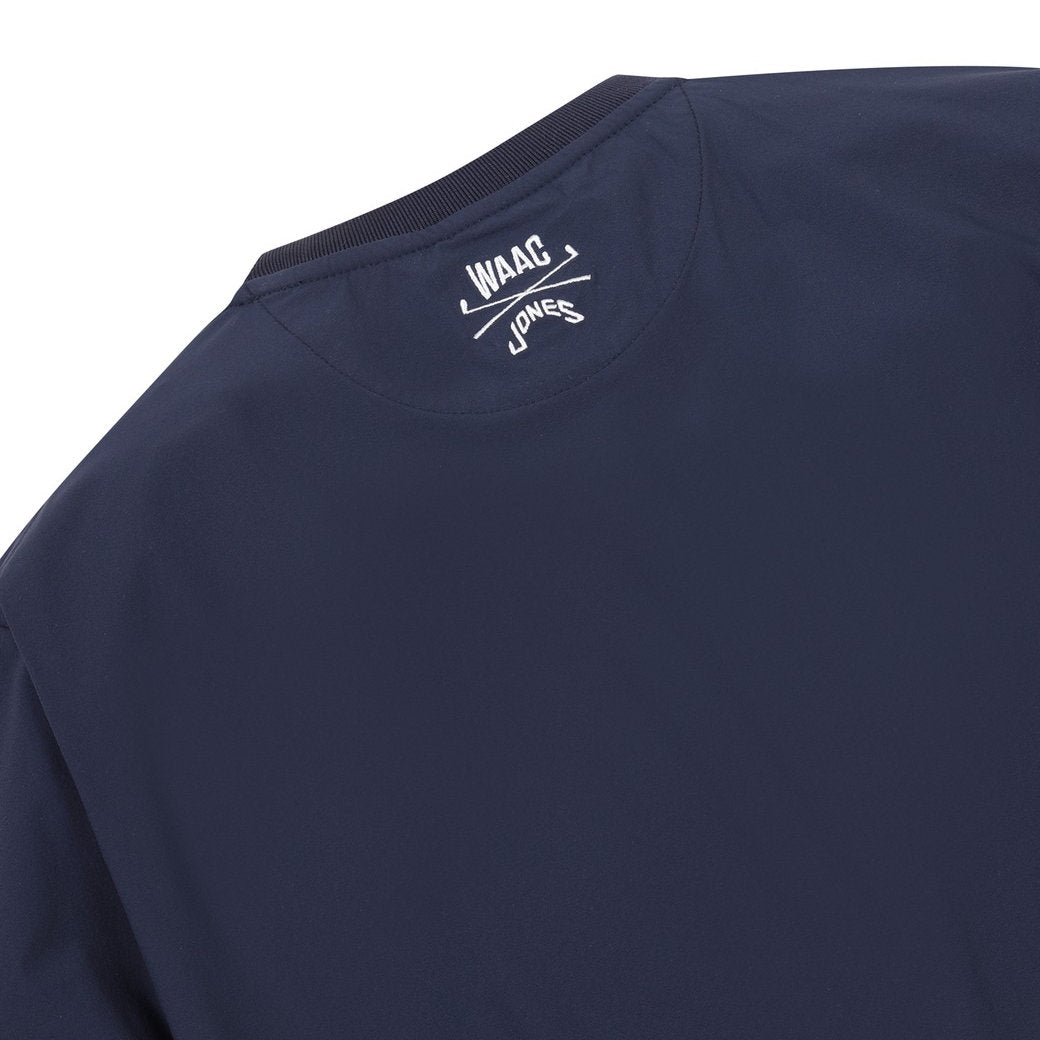 WAAC X JONES】WOMEN カーブロゴプルオーバー ネイビー