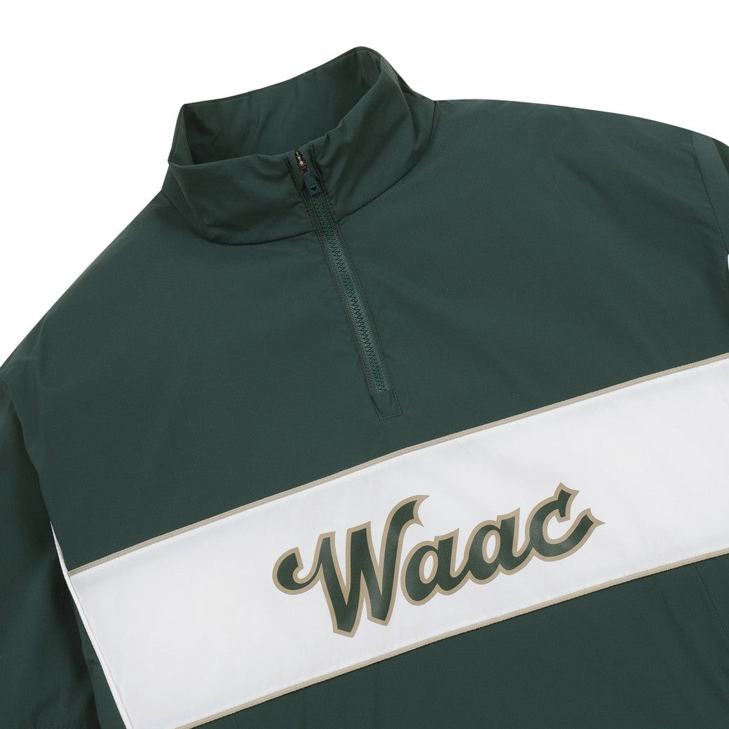 MEN デタッチャブルスリーブハーフジップ ダークグリーン