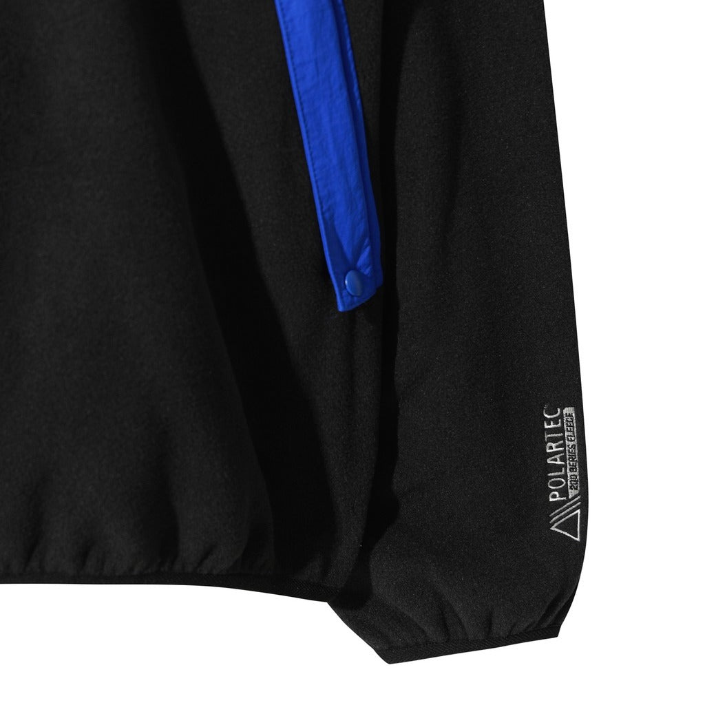 WAAC X JONES】MEN レトロフリースプルオーバー ブラック