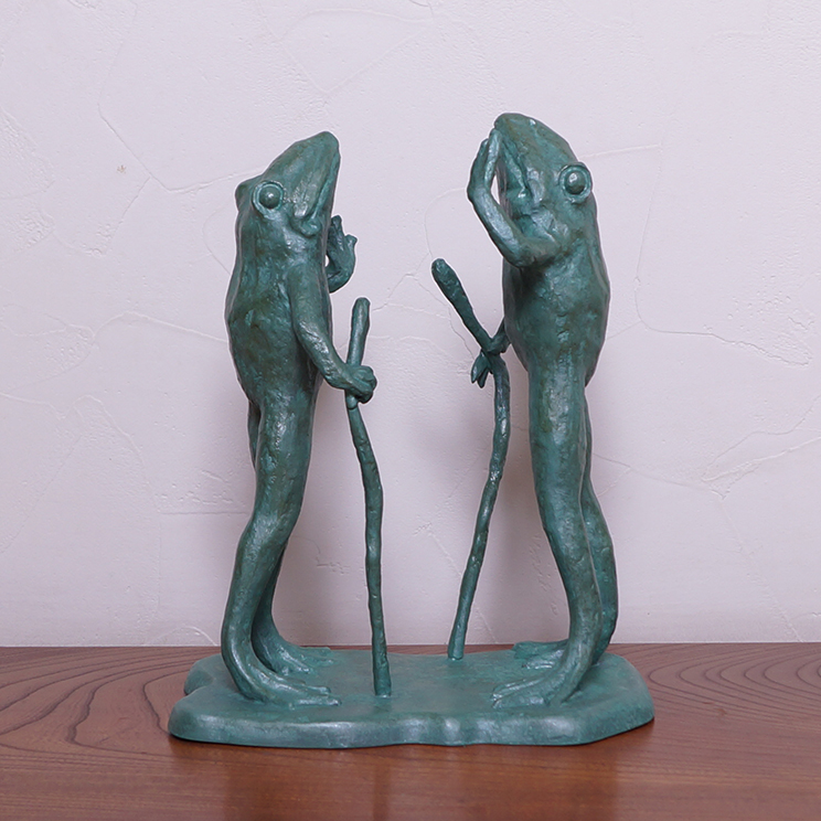 青銅置物 「天王山のカエル」 | 和銅寛オフィシャルサイト