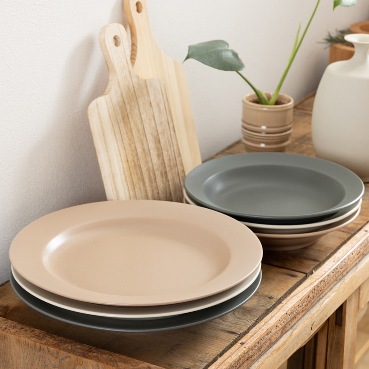 在庫限り】大皿 プレート Tokinone PB. リムプレート 8.0皿 アイボリー