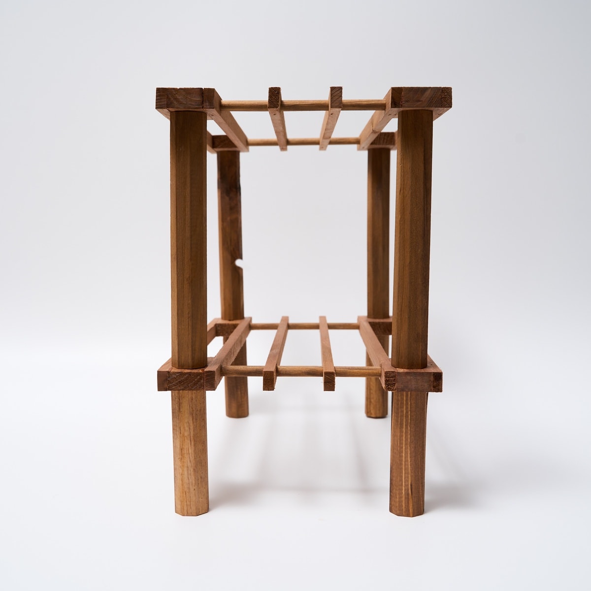 木製ラック クラシックスタイル 2段収納（トールペイント素材