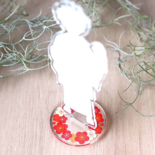 アクリルスタンドデコレーション台座 アクスタ台座 梅柄 推し活 オタ活