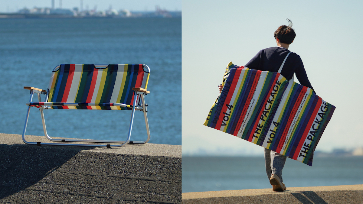 あのZOZOから、アウトドアギアが登場！ ストライプ柄が映えるバリ