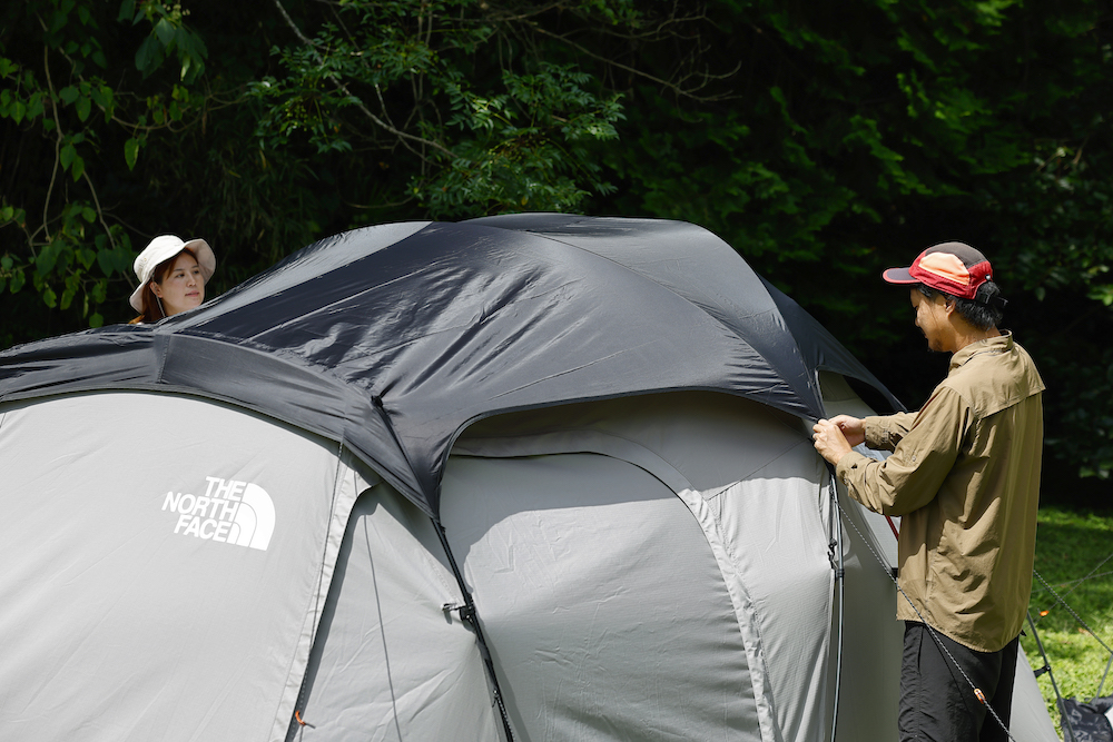 ザ・ノース・フェイスのテント、LANDERに難燃性を備えたTCシリーズ登場