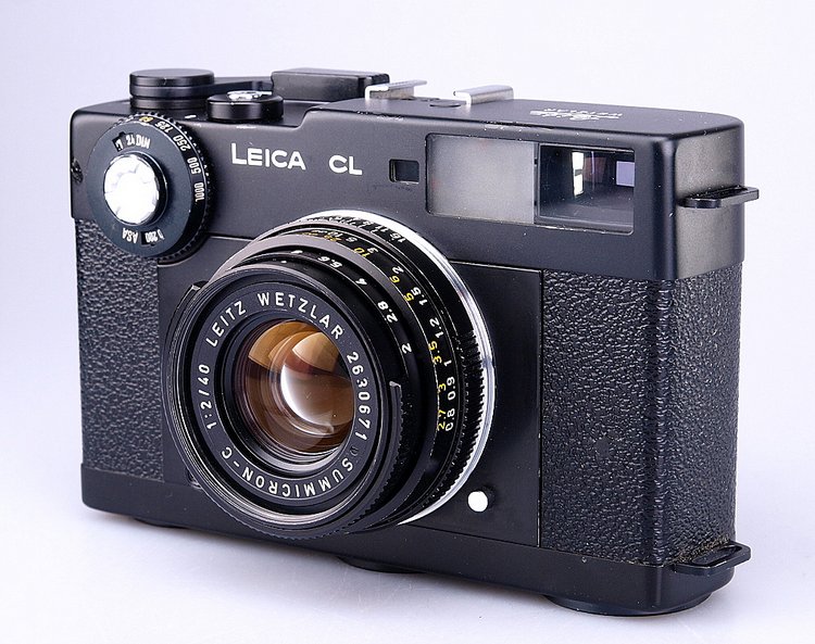 Leica CL with Leitz Wetzlar Summicron-C 40mm F2 lens. very compact