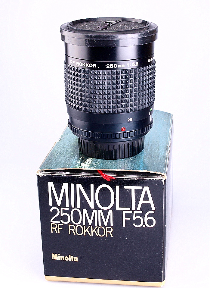 Minolta RF Rokkor-X 250mm F5.6 Smallest Mirror lens