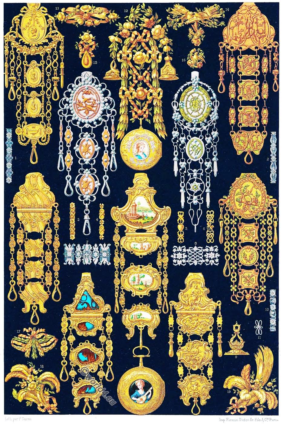 Goldsmiths' work and jewelry by Gilles L'Egaré. France 18th century.