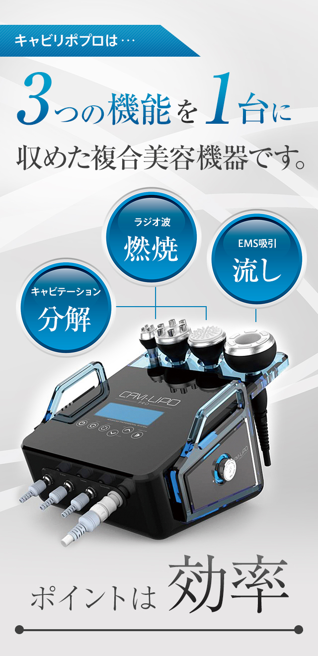 複合痩身美容機器 CAVI-LIPO PRO キャビリポプロ