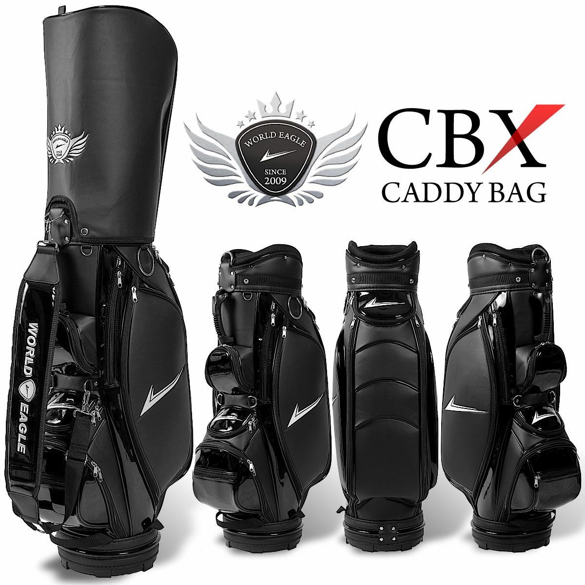 ワールドイーグル キャディバッグ CBX001 ブラック | ワールドゴルフ