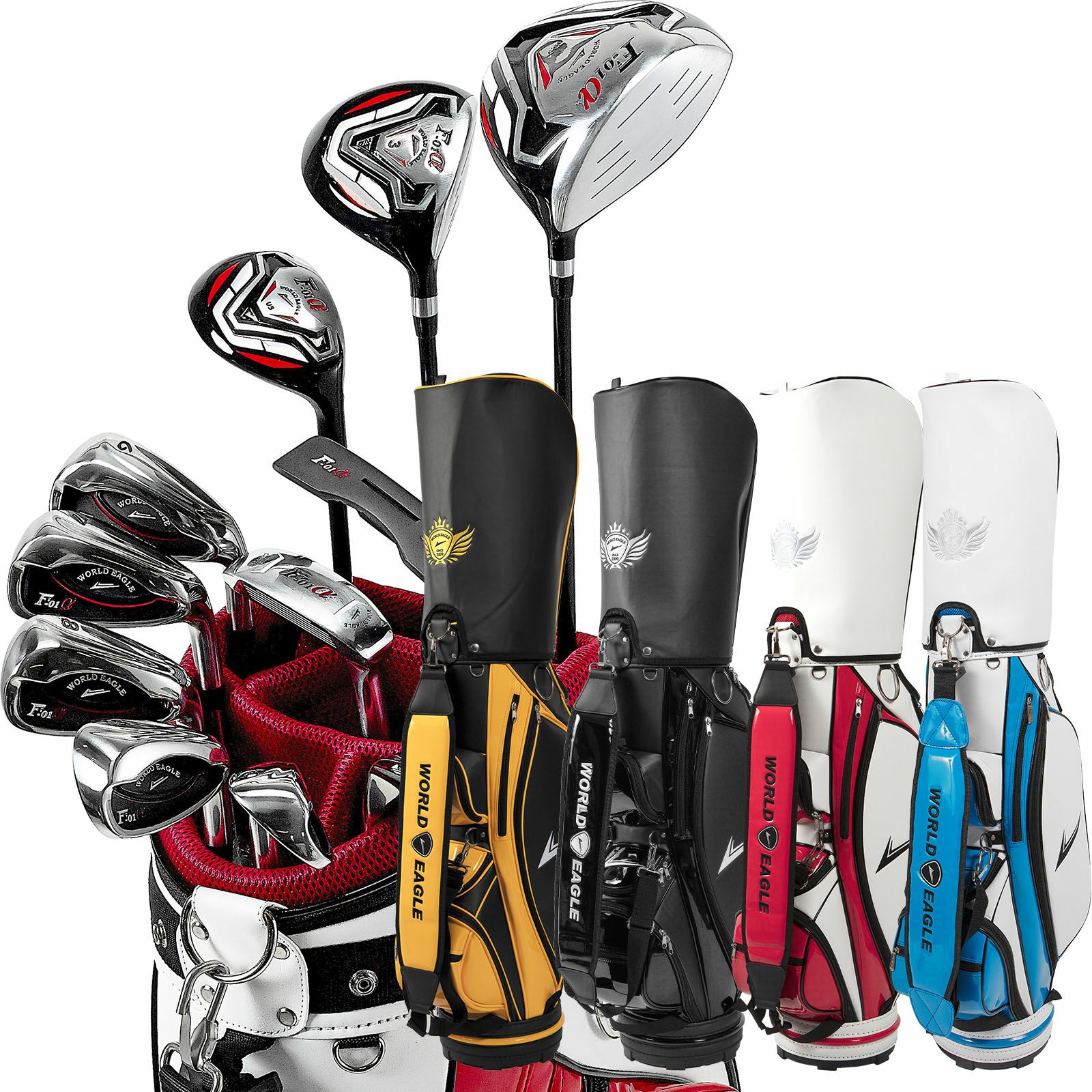 WORLDEAGLE F-01α レフティ 左利きゴルフクラブ9本セット】