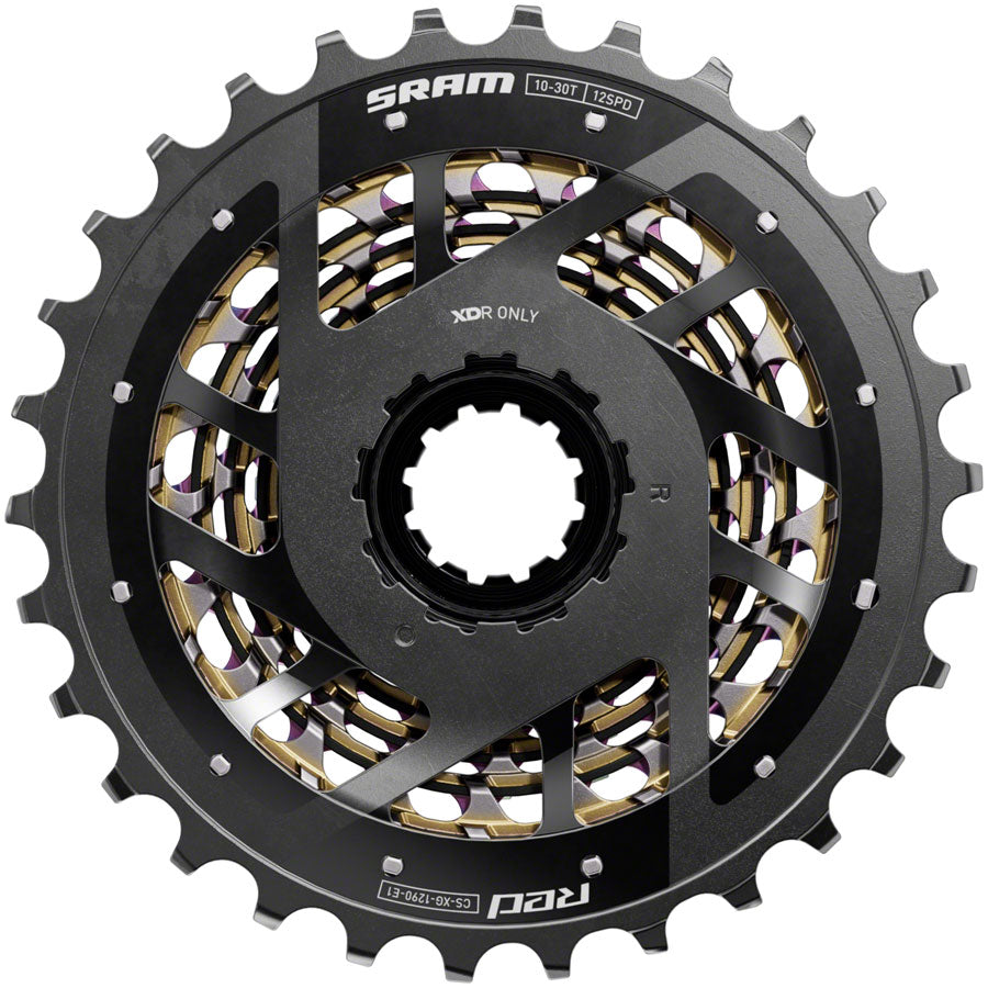 SRAM RED XG-1290 Cassette - 12-Speed, 10-30t, For XDR Driver Body