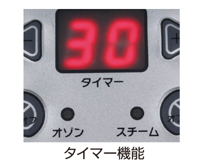 F-101 卓上ミニスチーマー（デジタルパネル・タイマー機能付き