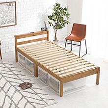 ナチュラルな木目が優しい解放感あふれるスタイル 低床デザインベッド