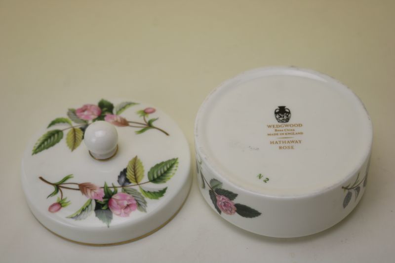 Wedgwood Hathaway Rose Trinkett Box/ウェッジウッド ハザウェイ