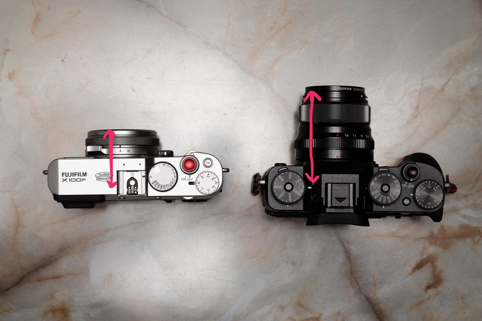 富士フイルムXF23mmF2と、X100Fを比較してみた！サイズや描写の違いは