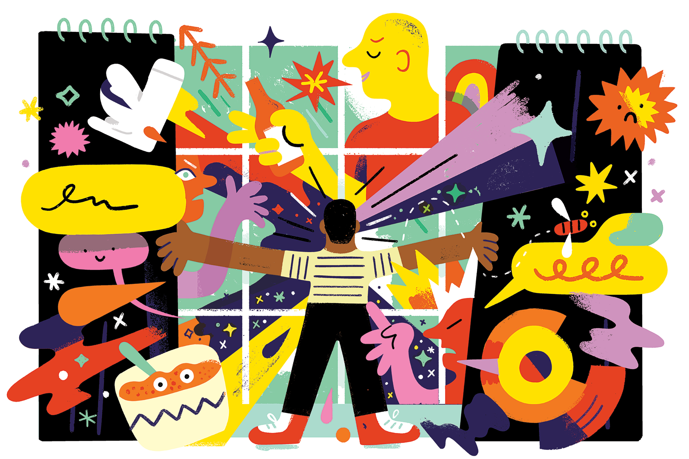 The naive and explosive art of Andy J. Pizza | Collater.al