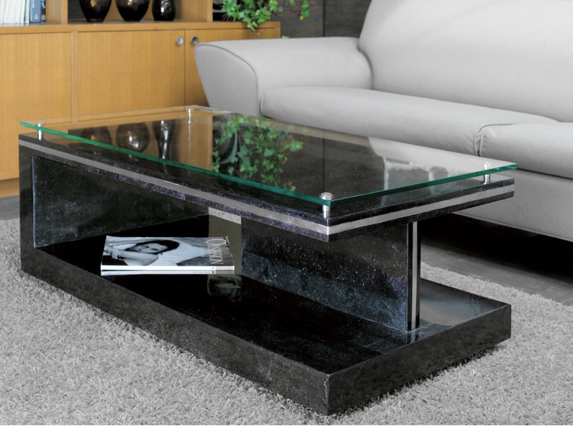 IDC大塚家具 アルテジャパン センターテーブル ローテーブルYGブラック