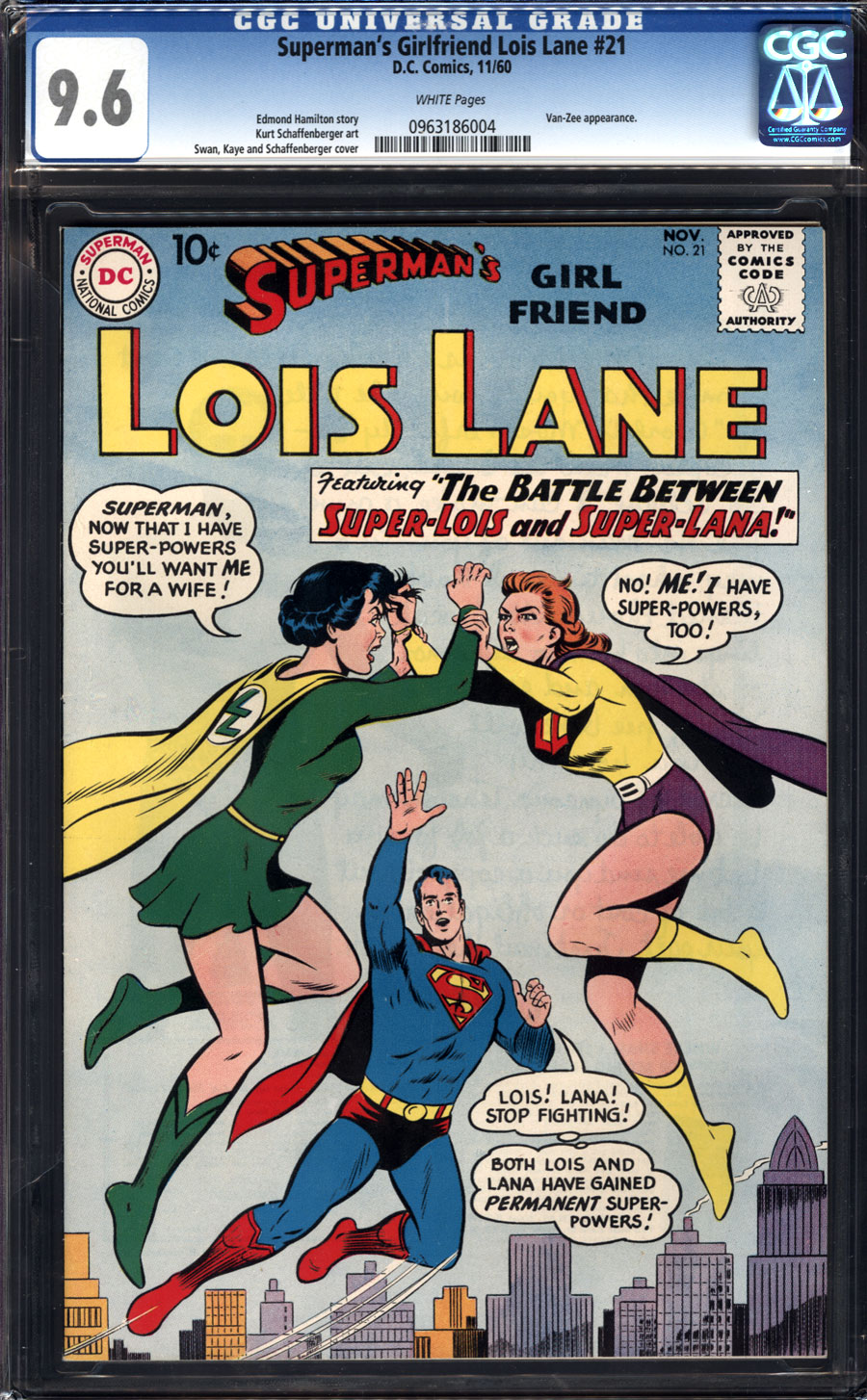 ComicConnect - SUPERMAN'S GIRLFRIEND LOIS LANE #21 - CGC NM+: 9.6