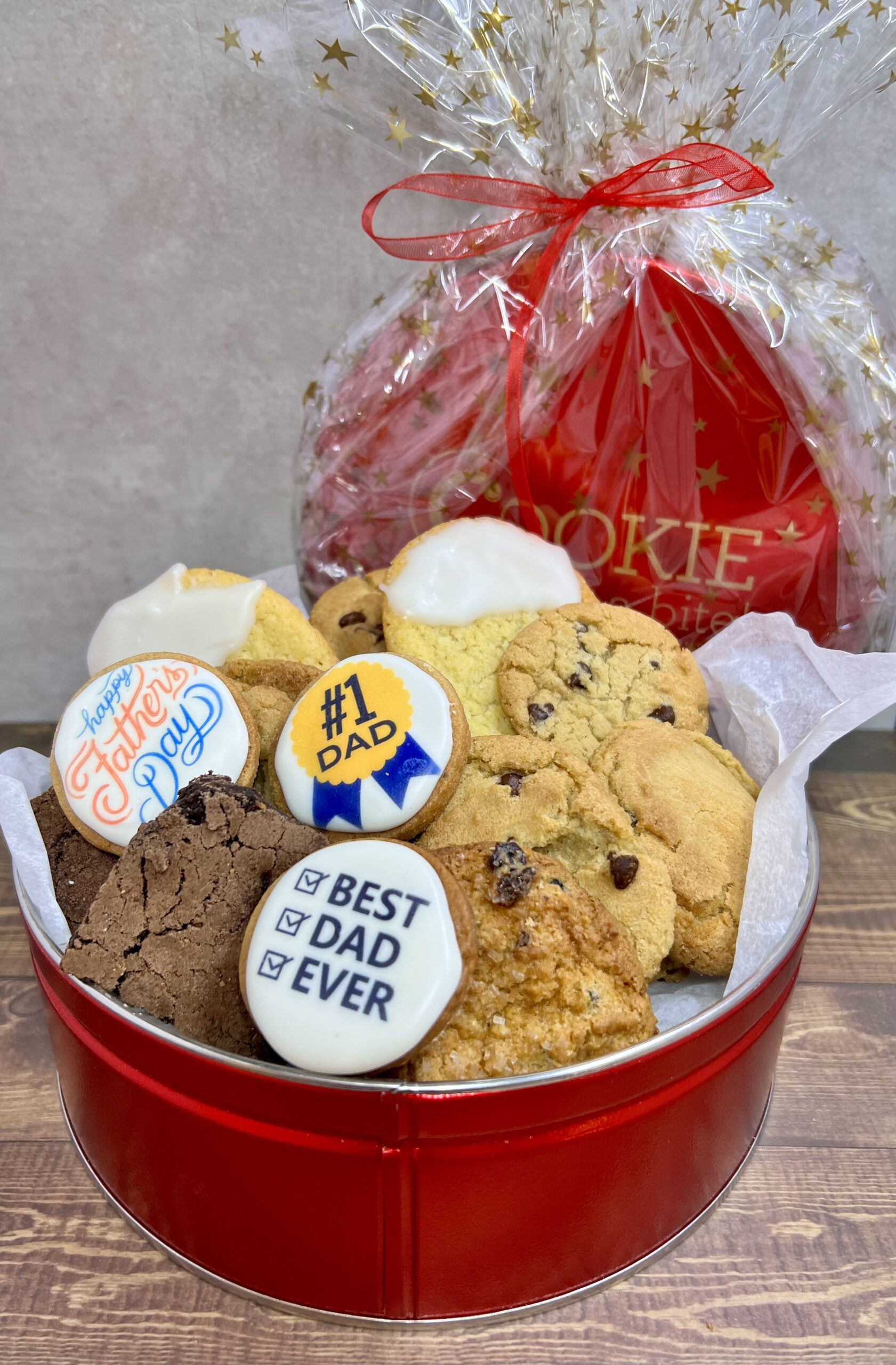 Premium Father's Day Cookie Tin - Holiday Cookie Gifts