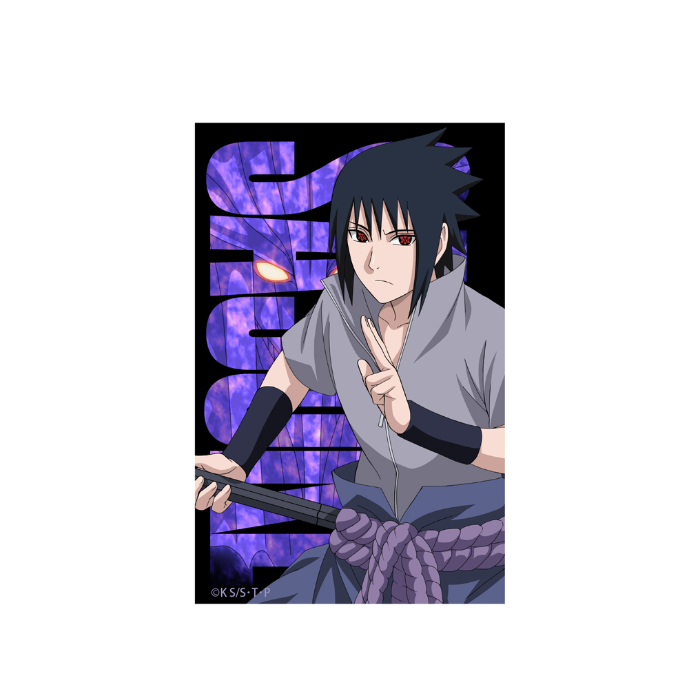 描き下ろし うちはサスケ ミニステッカー [NARUTO-ナルト- 疾風伝