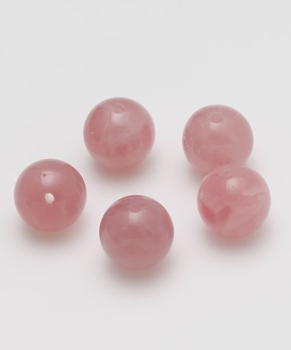 マダガスカルローズクォーツ1粒 12mm(MADAGASCAR ROSE QUARTZ