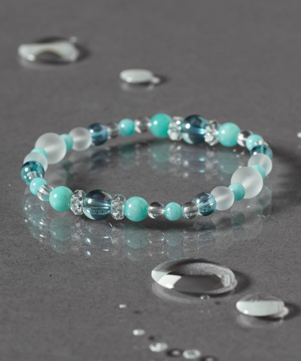 蛍(ほたる)ブルーフローライト ブレスレット(BLUE FLUORITE): 『岩座